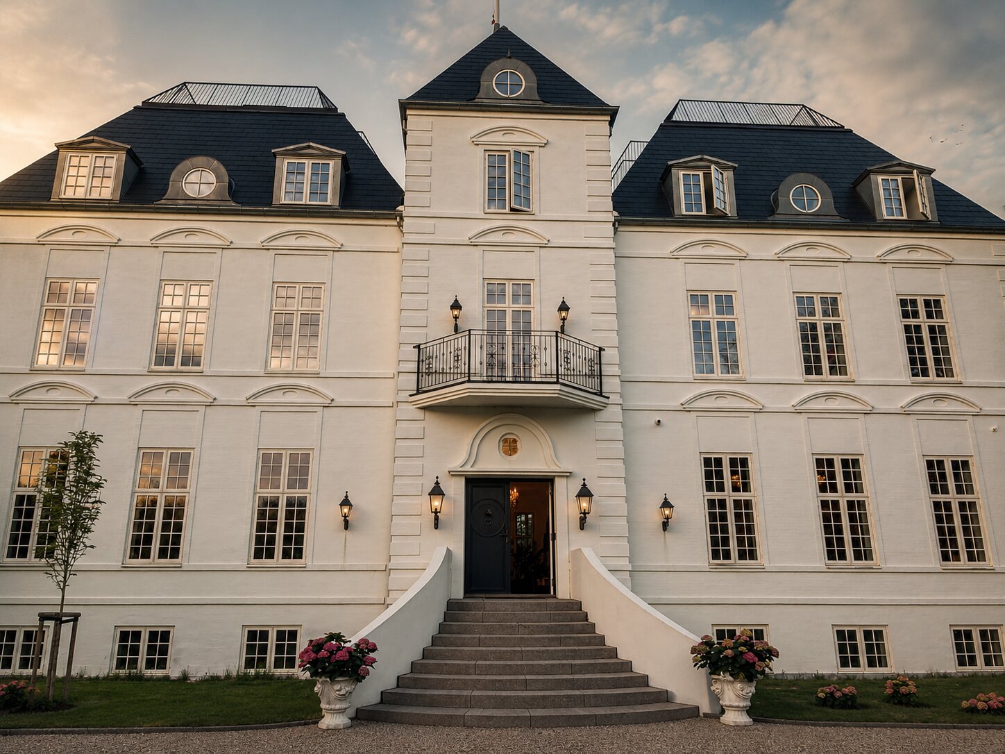 Slottet udefra, facade